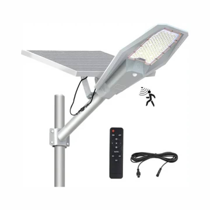 Lampadaire solaire Révolutionnaire de 400w + 50w de panneaux solaires