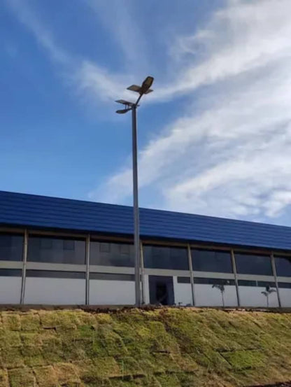 Lampadaire solaire Révolutionnaire de 400w + 50w de panneaux solaires